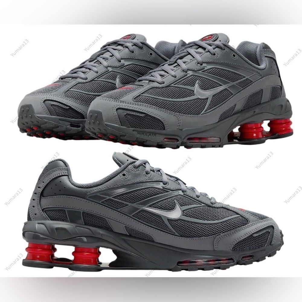 Nike Shox Ride 2 🔥 Smoke Gray Red Running Athletic Sneakers IM5999-084 9.5 10 11 - Picture 2 of 13